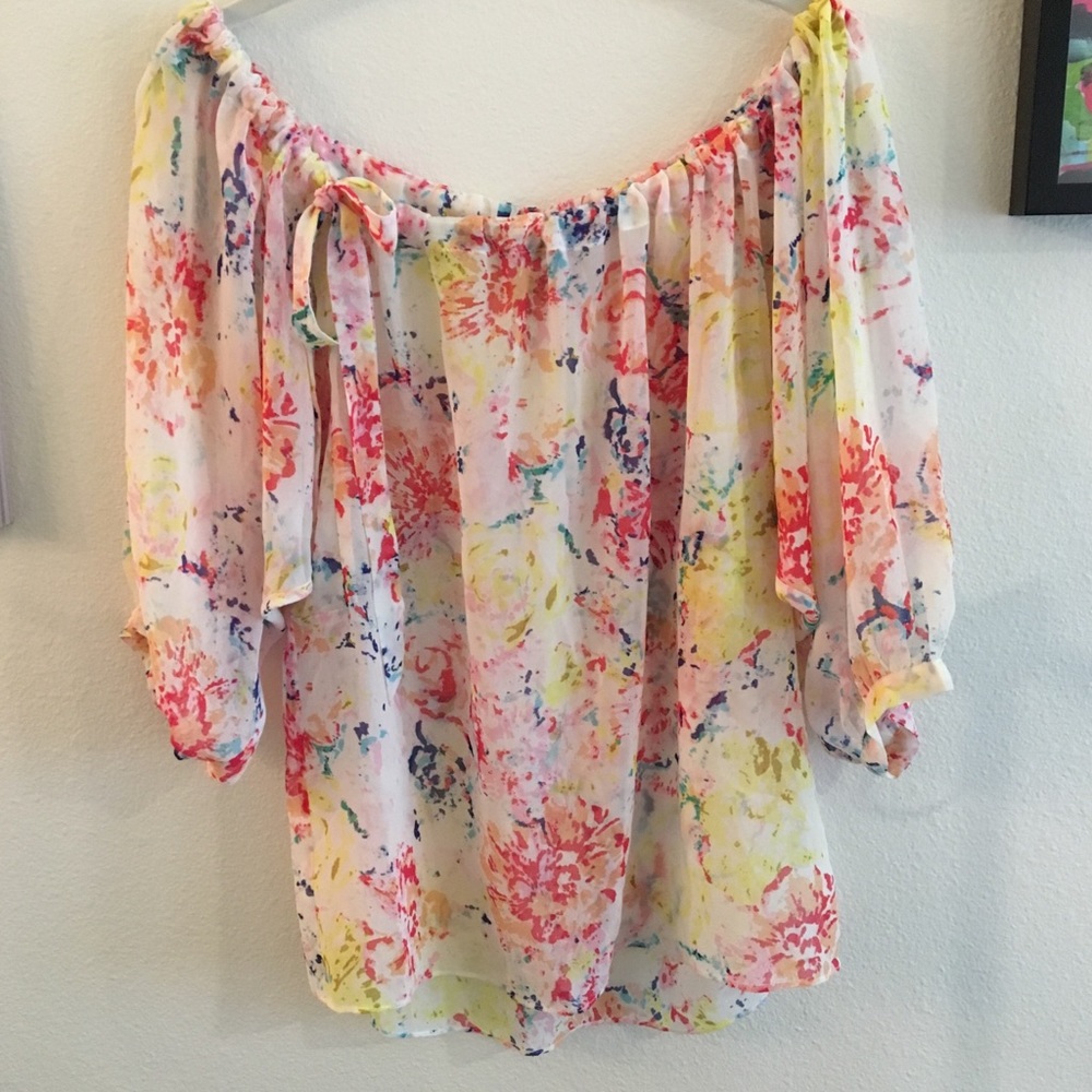 CAbi In Case sheer floral blouse - Picture 6 of 8